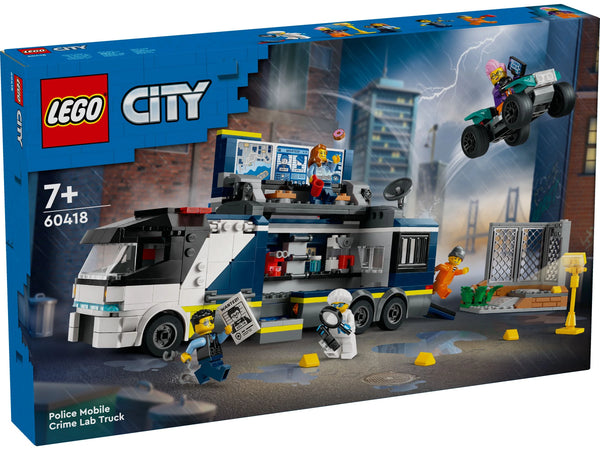 לגו 60418 מחקר ופיתוח (LEGO 60418 Mobile Police Crime Lab Truck)