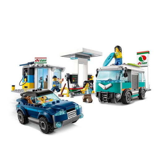 לגו 60257 תחנת שירות - Lego 60257 Service Station City - צעצועים ילדים ודרקונים